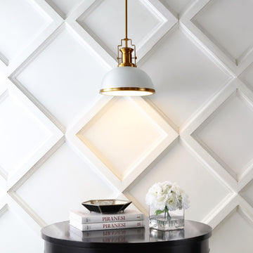 Homer Modern Industrial Iron LED Dome Pendant